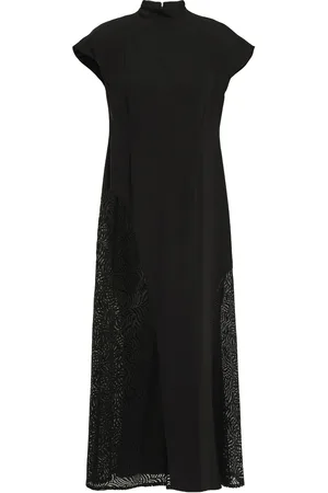 Beaufille Lace-paneled jersey midi dress - - US 8