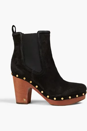 VERONICA BEARD Decker Ankle Boots aus Veloursleder mit Nieten - - US 7