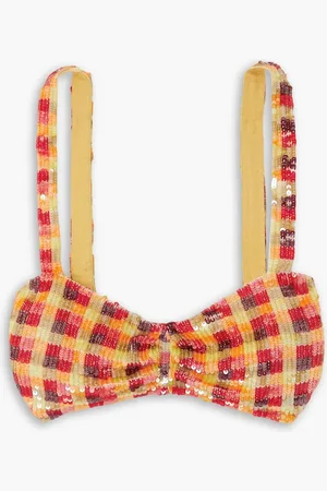 ASHISH Kariertes Bustier aus Tüll mit Pailletten - - M