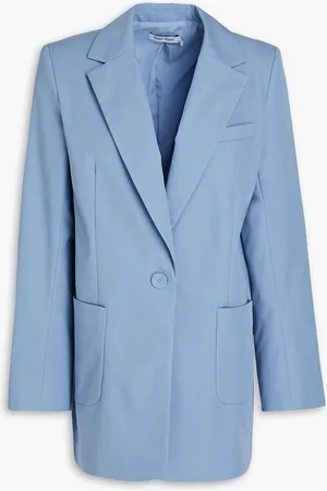 Anna Quan Blazer aus Twill aus einer Baumwollmischung - Blau - UK 8