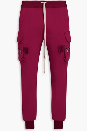 Rick Owens Cargohose aus Baumwollfrottee - Lila - IT 46