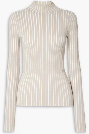 Interior The Ridley Pullover aus einer Baumwollmischung in Rippstrick - Neutral - XS