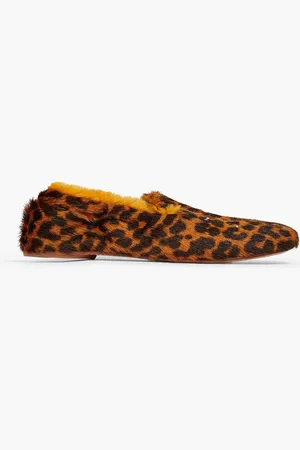 Maison Margiela Loafers aus Kunstfell mit Leopardenprint - Braun - EU 35