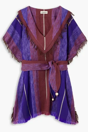 ADMONA Samir Kaftan aus Jacquard mit Bindegürtel - - M