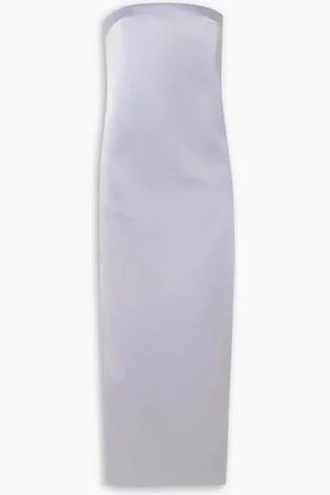 16Arlington Blaise trägerloses Maxikleid aus Duchesse-Satin - Lila - UK 10