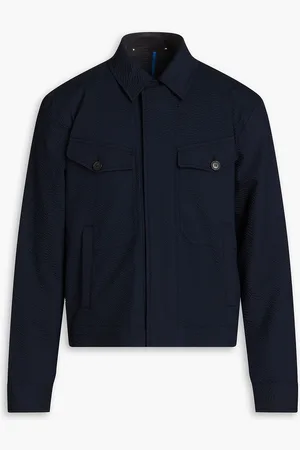 Paul Smith Jacke aus Seersucker aus einer Baumwollmischung - Blau - XL