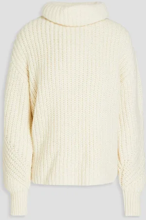 A.L.C. Clayton Rollkragenpullover aus einer gerippten Merinowollmischung - Weiß - S