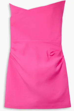 Roland Mouret Trägerloses, asymmetrisches Minikleid aus einer Woll-Seidenmischung - - UK 14