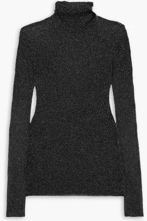 Isabel Marant Izzi Pullover aus Metallic-Strick mit Stehkragen - - FR 42