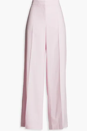 Alexander McQueen Jeans mit weitem Bein aus Wolle - Pink - IT 42