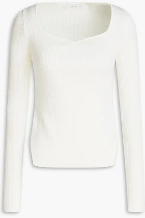 LVIR Pullover aus gerippter Wolle - Weiß - S