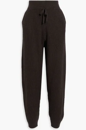 RAG&BONE Pierce gerippte Track Pants aus Kaschmir - Braun - L