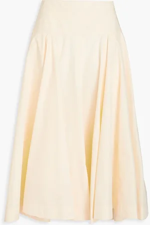 3.1 Phillip Lim Midirock aus Popeline aus einer Baumwollmischung - Gelb - US 0