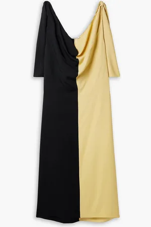 Gauchere Todd zweifarbiges Kleid aus Crêpe de Chine mit Drapierung - - FR 40