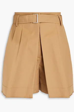 3.1 Phillip Lim Shorts aus Twill aus einer Baumwollmischung mit Falten - Neutral - US 00