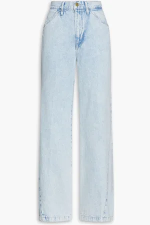 Frame Le Baggy Palazzo hoch sitzende Jeans mit weitem Bein - Blau - 31