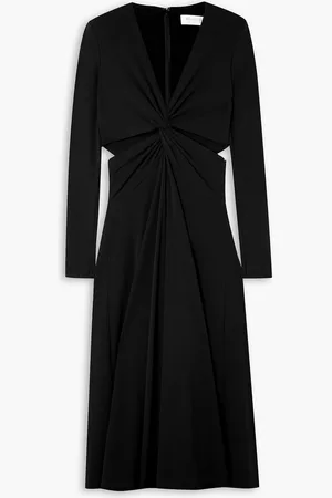 Michael Kors Midikleid aus Jersey mit Cut-outs und Twist-Detail an der Vorderseite - - US 10