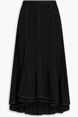 3.1 Phillip Lim Midirock aus Crêpe mit Rüschen - - US 00