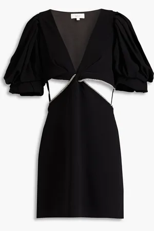 A.L.C. Hazel Minikleid aus Cady mit Cut-outs und Kristallverzierung - - US 10