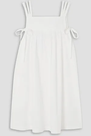 BATSHEVA Haven Minikleid aus Baumwollpopeline mit Raffungen - - US 10