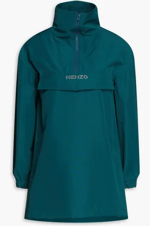 Kenzo Jacke aus einer Baumwollmischung mit Logoprint - Blau - XXS