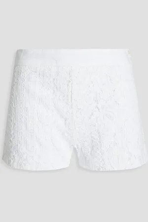 120% Lino Shorts aus schnurgebundener Spitze aus einer Baumwollmischung mit Stickereien - - IT 46