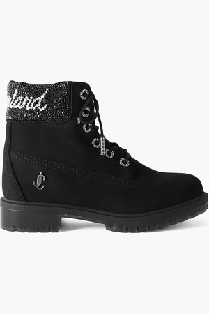 Timberland Schnürstiefel aus Nubukleder mit Swarovski-Kristallen - - US 5.5