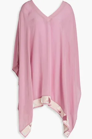 VALIMARE Tulum Strandkleid aus Chiffon mit Cut-outs - Pink - ONESIZE