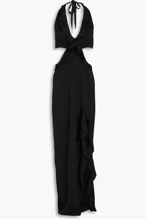 Nicholas Neckholder-Maxikleid aus Crêpe de Chine aus einer Seidenmischung mit Cut-outs - - US 2