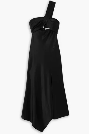 ALICE+OLIVIA Alice Olivia - Harmony asymmetrisches Midikleid aus Satin mit Cut-out - - US 12