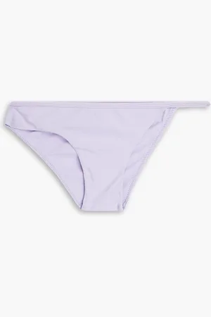 CHRISTOPHER ESBER Tief sitzendes asymmetrisches Bikini-Höschen - Lila - UK 8
