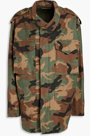 NILI LOTAN Jackie Jacke aus einer Baumwollmischung mit Camouflage-Print - Grün - S