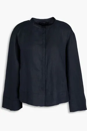 Emporio Armani Jacke aus Leinen - Blau - IT 38