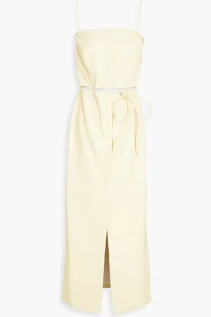 Nanushka Loula Midikleid aus Okobor™ mit Cut-outs - Gelb - L