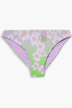 Cynthia Rowley Bikini-Höschen mit Blumenprint - Grün - S