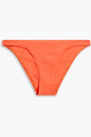 Bondi Born Mina halbhohes Bikini-Höschen - Orange - XS