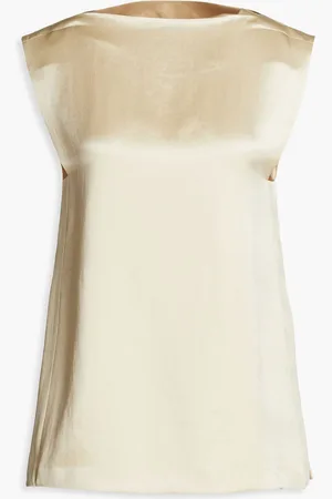 Jil Sander Oberteil aus glänzendem Crêpe - Metallic - FR 34
