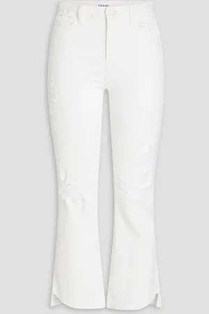 Frame Le Super High hoch sitzende Cropped Bootcut-Jeans in Distressed-Optik - - 26