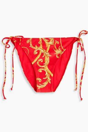Ganni Tief sitzendes Bikini-Höschen mit Print - - DE 42