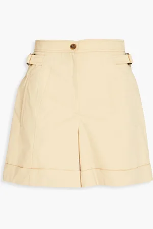Alberta Ferretti Shorts aus Twill aus einer Baumwollmischung - Gelb - IT 46