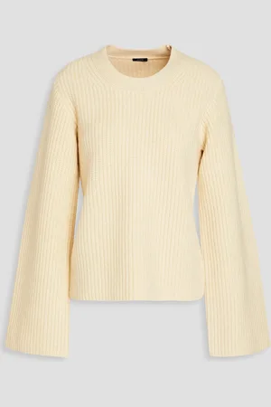 Joseph Gerippter Pullover aus Merinowolle - Weiß - L