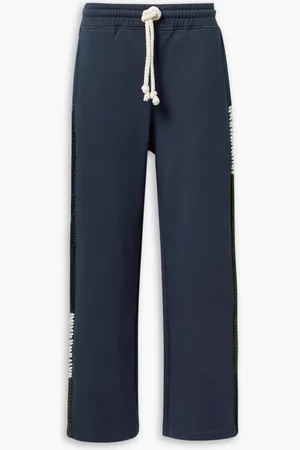 J.W.Anderson Jogginghose aus Baumwoll-Jersey mit Stickereien - Blau - XS