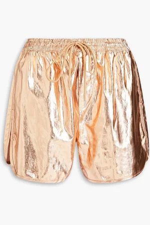 A.L.C. Shorts aus beschichtetem Leinen in Metallic-Optik - Metallic - S