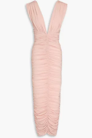 ALEX PERRY Gerafftes Midikleid aus Stretch-Jersey - Pink - UK 14