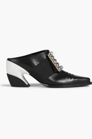 Roger Vivier Viv Tex Mules aus Leder mit Verzierung - - EU 35.5