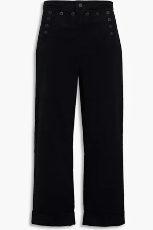Tory Burch Cropped Hose mit geradem Bein aus Baumwolle - - US 4