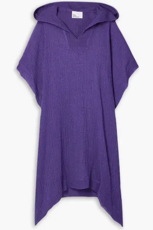 Lisa Marie Fernandez Oversized-Poncho aus Gaze aus einer Leinenmischung in Knitteroptik - - XS/S