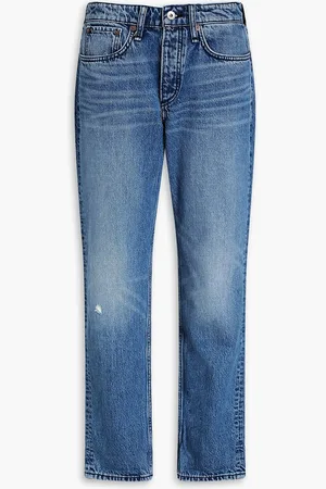 RAG&BONE Rosa Boyfriend-Jeans in ausgewaschener Optik - Blau - 23