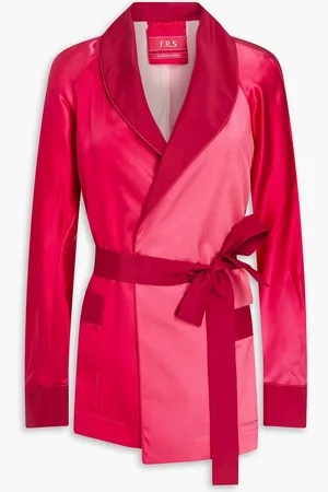 F.R.S For Restless Sleepers Dione Jacke aus Seidensatin - Pink - L