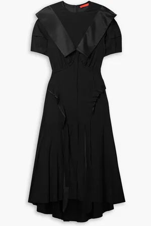 Commission Assembly asymmetrisches Midikleid aus Stretch-Seide - - US 0